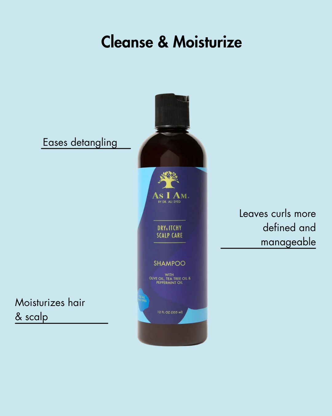 Droge en jeukende hoofdhuid verzorgende shampoo