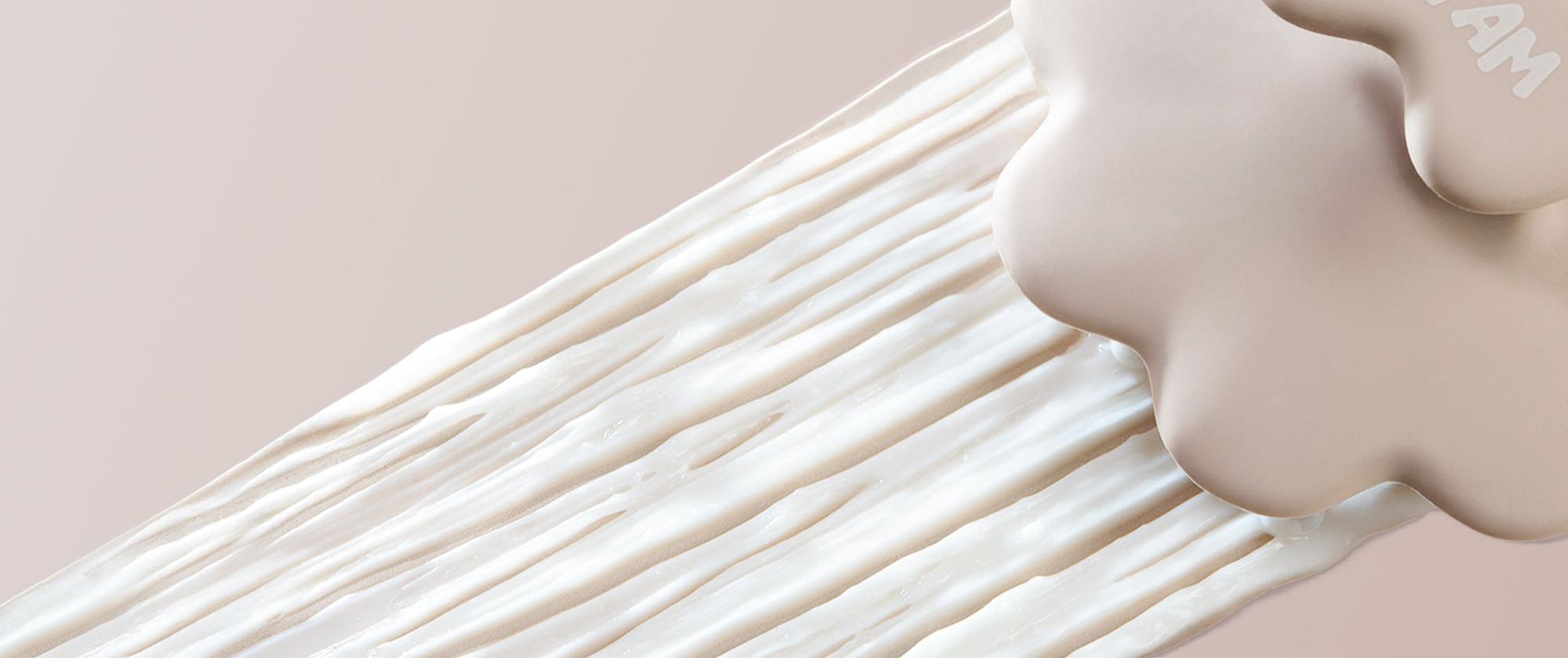 beige hoofdhuidborstel banner met product