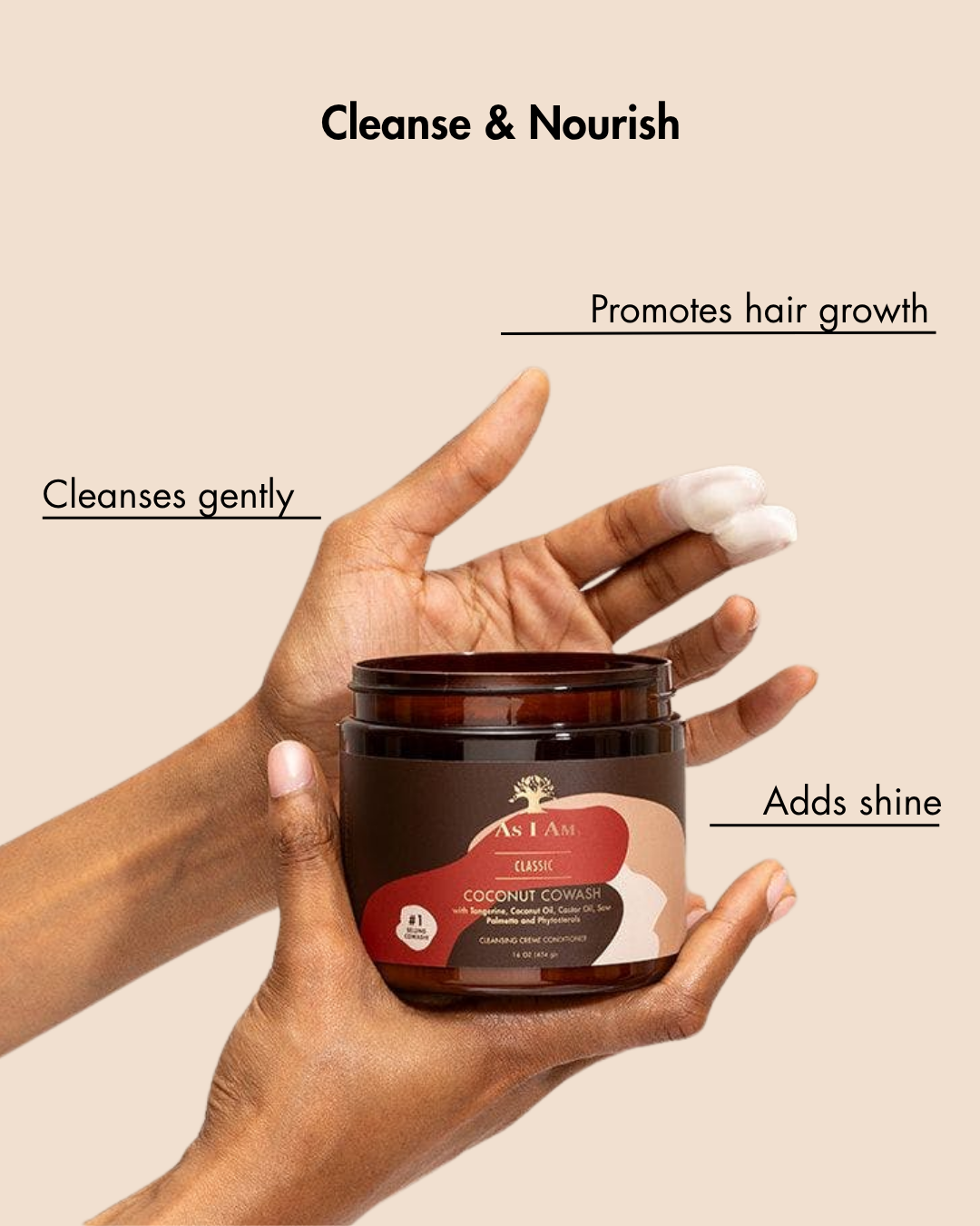 Belangrijkste punten voor kokosnoot klassieke cowash