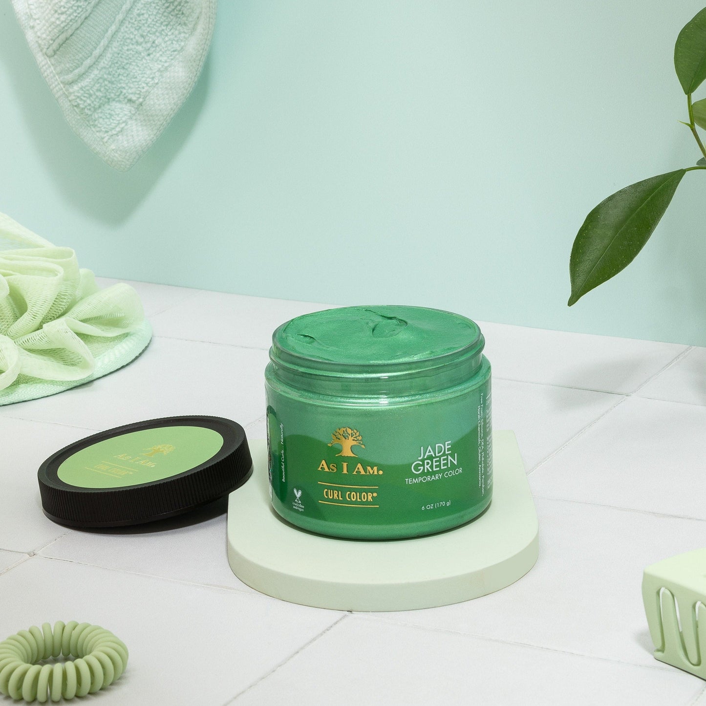 Krulkleur Jade Groen (100% korting)