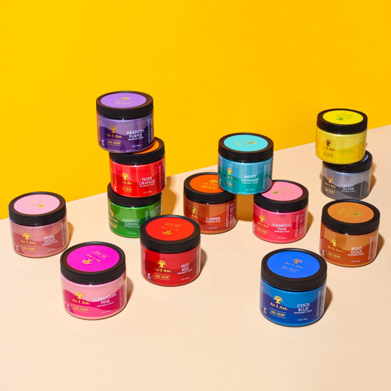 Krul Kleur Citroen Geel