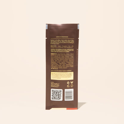 AS I AM Leave-In Conditioner in een zakje van 1 oz, met een lichtgewicht, crèmige textuur - ontworpen om de schubbenlaag glad te maken, vocht toe te voegen, ontwarren te vergemakkelijken en getextureerd haar voor te bereiden op styling terwijl glans en handelbaarheid worden bevorderd.