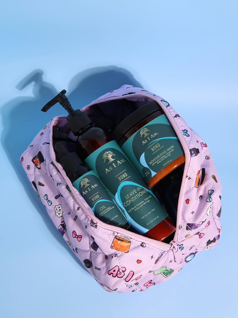 As I Am cosmeticatas - stijlvolle reistas met rits voor haarverzorging en schoonheidsspullen
