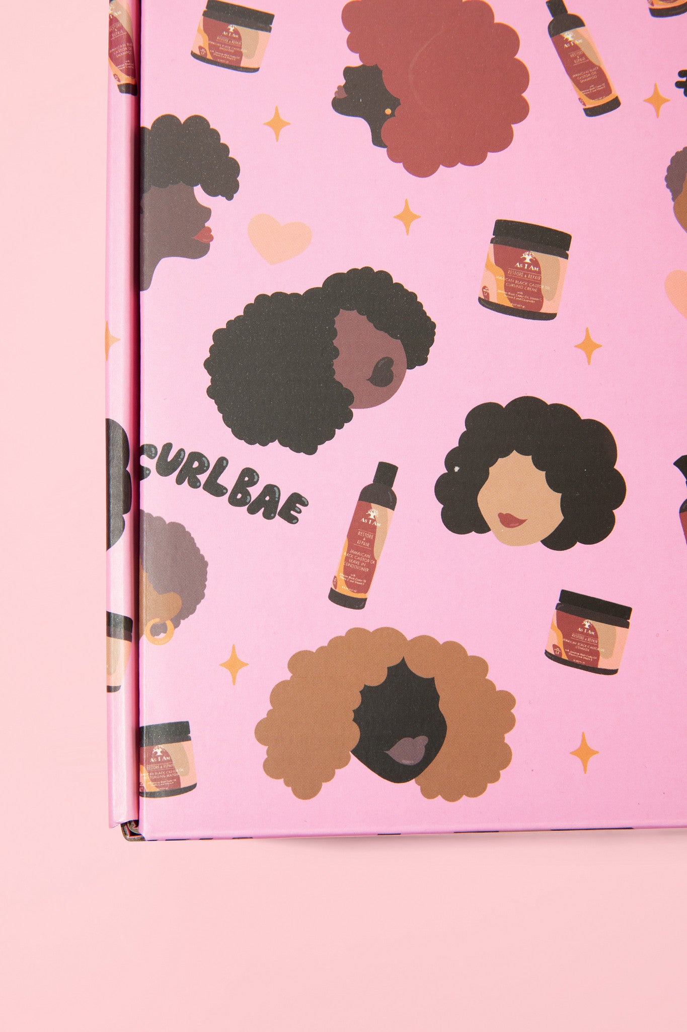 As I Am CurlBea Box - middelgrote geschenkdoos met zorgvuldig samengestelde haarverzorgingsproducten 